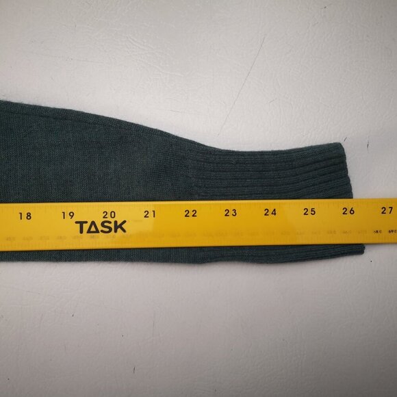 Tahari Ladies Size Medium Green Merino Wool Blend Long Duster Open Cardigan - Picture 10 of 10